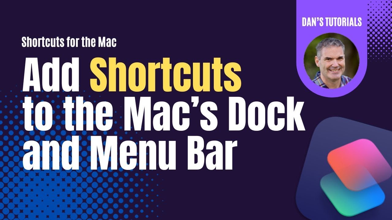 Add Shortcuts to the Mac’s Dock, Menu bar, or as a Quick Action - YouTube