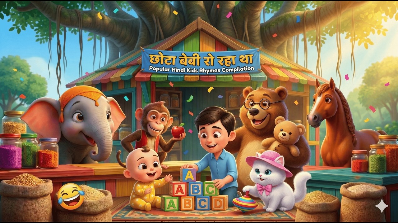 All in 1 Song! 🎈 35 mins Hindi Rhymes Compilation | Chota Baby, Mithu Mithu & More | 3D Bal Geet