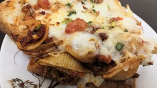 Garlic Cheese Bread Pasta l Cheese Garlic Bread With Minced Mutton Pasta