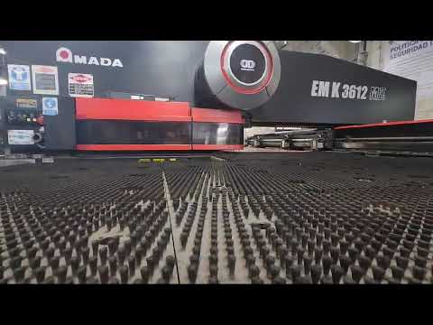 Pre-Owned 33 Ton Amada EMK-3612 M2 Servo-Driven CNC Turret Punch