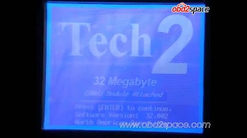 OBD2space.com Gm Tech2 gm diagnostic scanner operation video