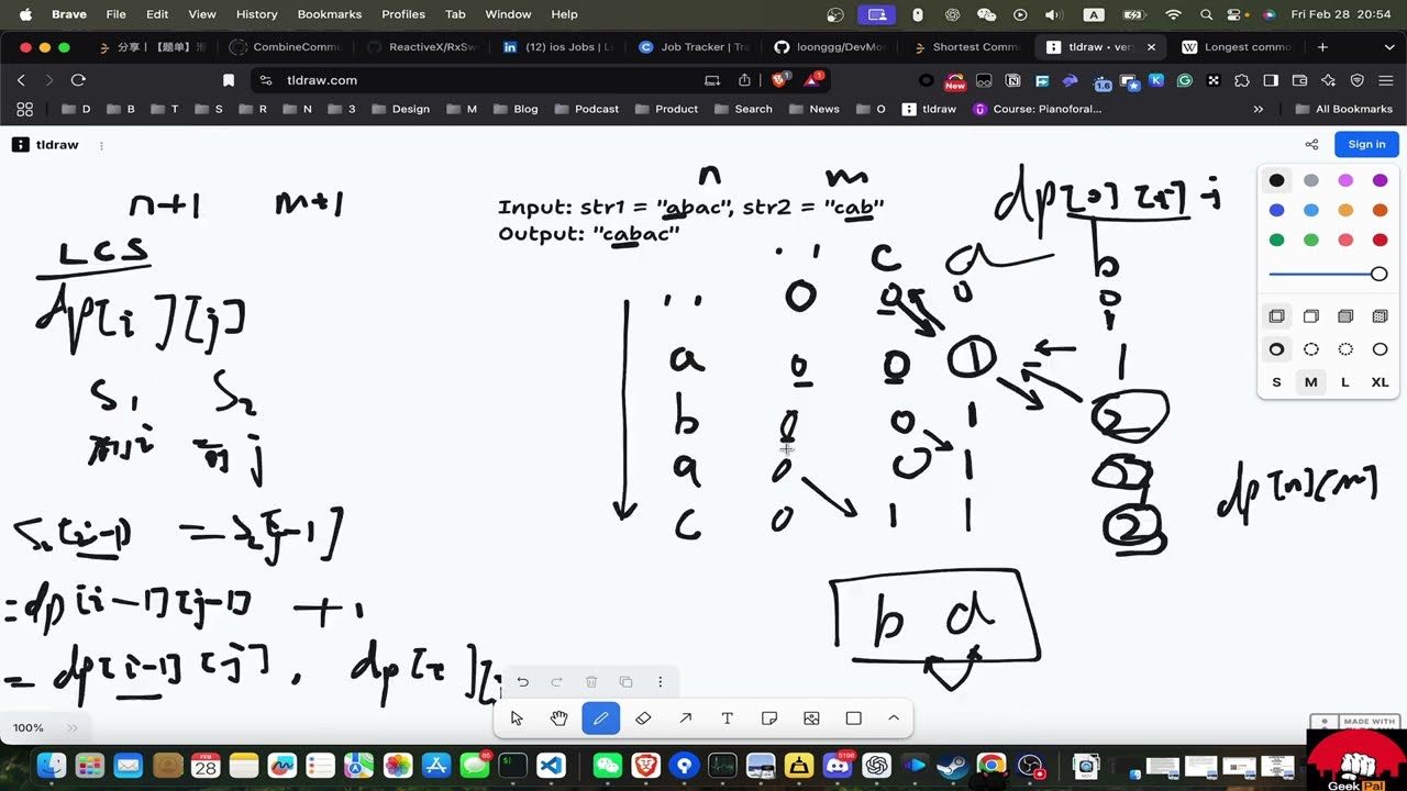 1092  Shortest Common Supersequence