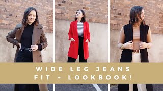 How To Wear Wide Leg Jeans In Winter | Fit Guide + LOOKBOOK