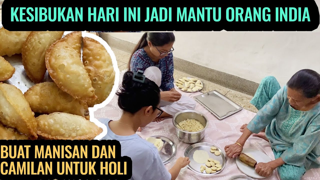 SEHARIAN SIBUK BANTU MERTUA INDIA MASAK CEMILAN DAN MANISAN  ‼️DAILY LIFE DI INDIA
