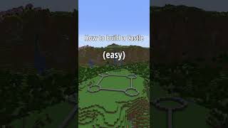 easy castle tutorial!#minecraft #minecraftbuilds #minecraftideas #minecraftbuilding #minecraftcastle