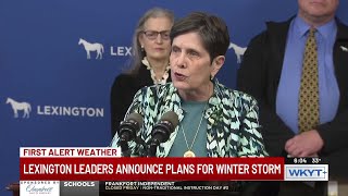 Lexington leaders announce plans for winter storm