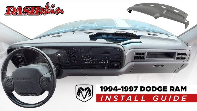 DashSkin USA Molded Plastic Dash Cover Compatible with 97-00 GM SUVs and  Pickups in Medium Grey - Easy Cracked Dashboard Fix - Made in America
