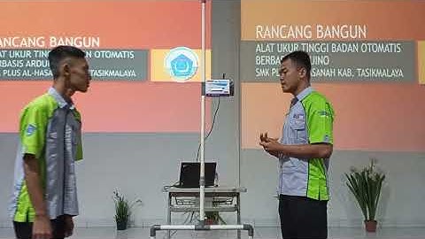 Presentasi Project Alat Ukur Tinggi Badan Otomatis Berbasis Arduino di Uji Langsung Oleh Koramil