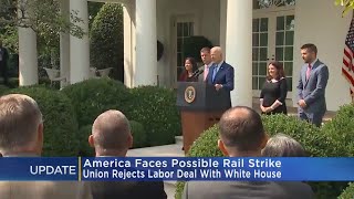 One of nation's largest railroad workers unions voted to reject a new contract