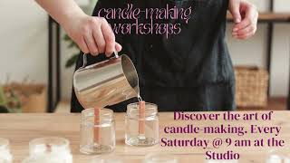 Celebrity Candle-making workshops at Serenity by Jan Wealth