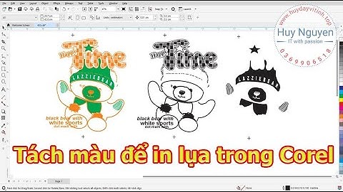 Tách màu, xuất phim in lụa - Khóa học Corel tại Bình Tân, Mã Lò, Tên Lửa, Bình Chánh, Long An