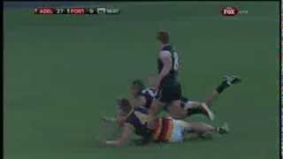 Josh Jenkins goals off the deck  - AFL