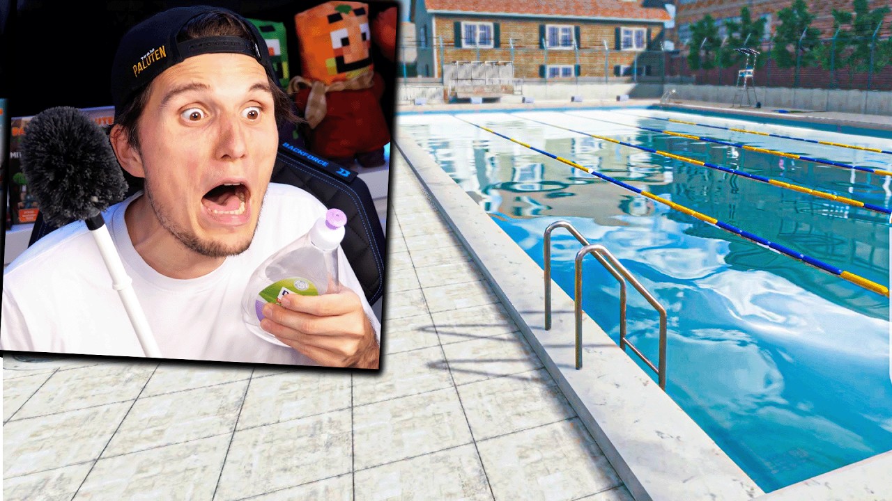 Ich putze ein FREIBAD | Pool Cleaning Simulator