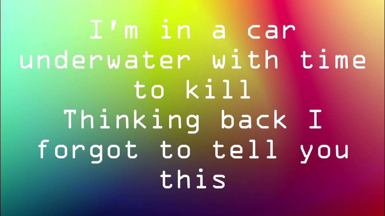 Armor For Sleep - Car Underwater lyrics Armor For Sleep - Car Underwater lyrics