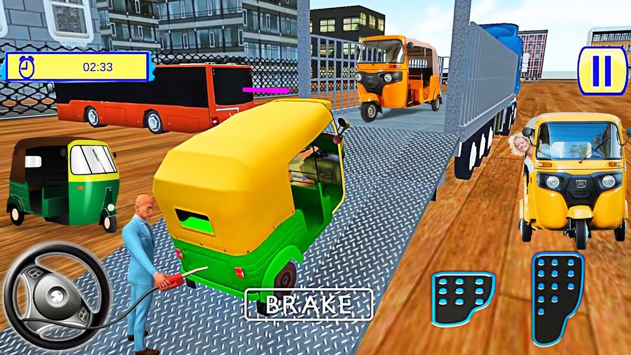 Modern Rickshaw Transport Truck Cargo Driving Rickshaw - Best Android ...