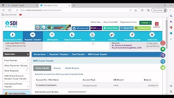 Transferring Money into a Beneficiary
