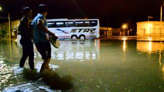 LLUVIA TORRENCIAL EN SAN CRISTOBAL SANTA FE - CALLE CASEROS