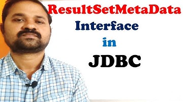 ResultSetMetaData Interface in JDBC || Web Technologies || Advanced Java