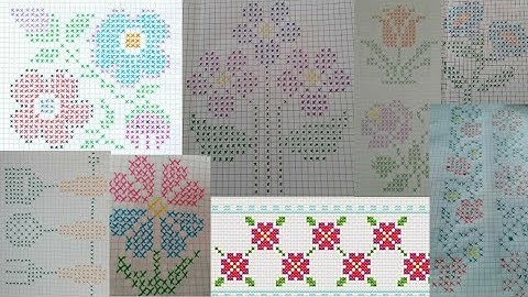 Dusuti ka easy graph designs | Easy Cross stitch graph patterns for beginners