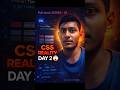 Full stack development - Day 2 || css practice #shorts #css