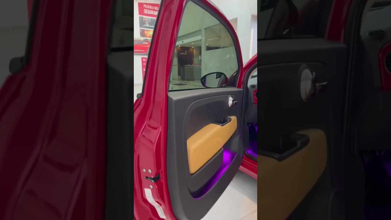 FIAT500 Lounge - Pelicula + Couro + Central - ArtsomAuto