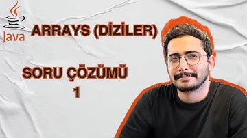 COMP101 JAVA - Arrays(Diziler) Soru Çözümü 1