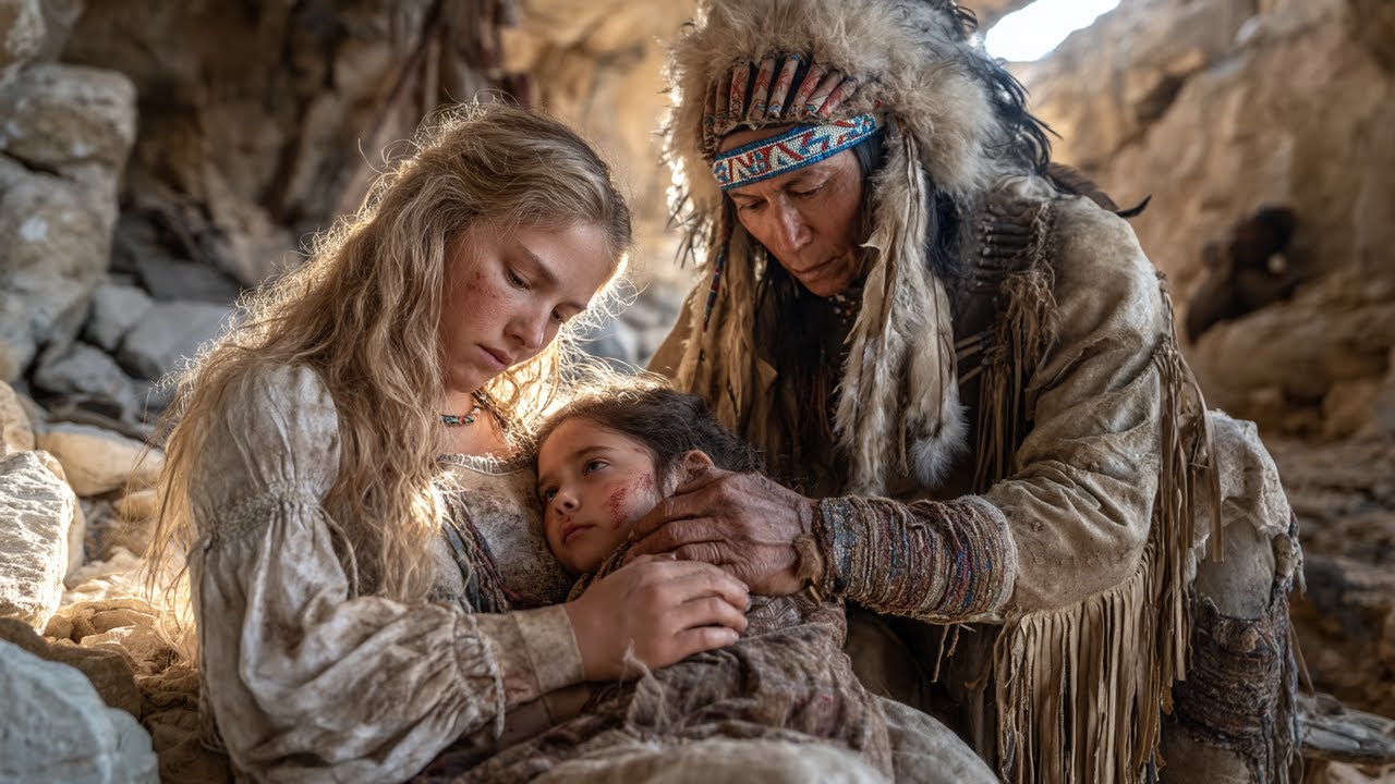 Mother and Child Lost in Mountain Cave Without Food—Miraculously Rescued by Comanche Warrior...