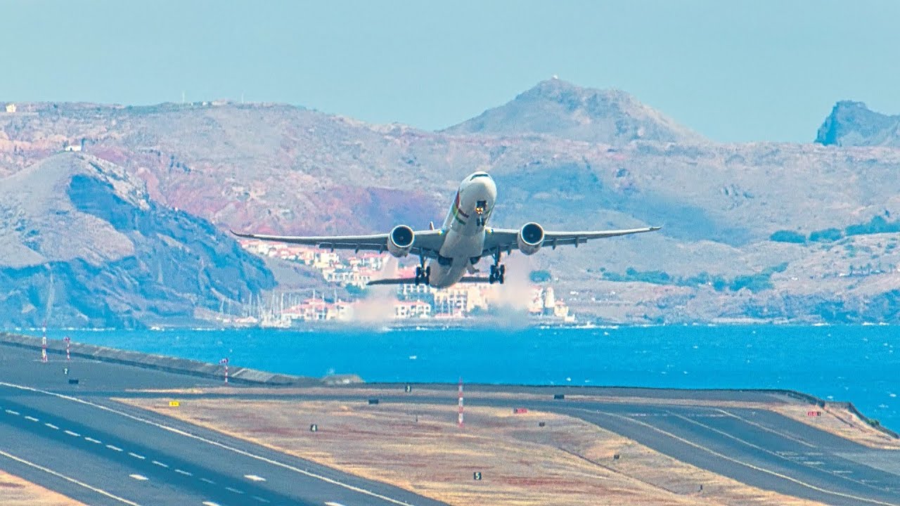 AWESOME A330 900 TAKEOFF at Madeira Airport