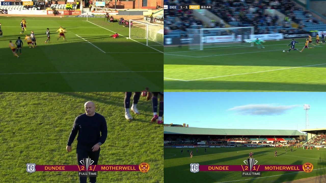 Motherwell Finally Lose DRAMATIC Late Goals | Dundee 2-1 Motherwell Last 15 Minutes Full Time Scenes