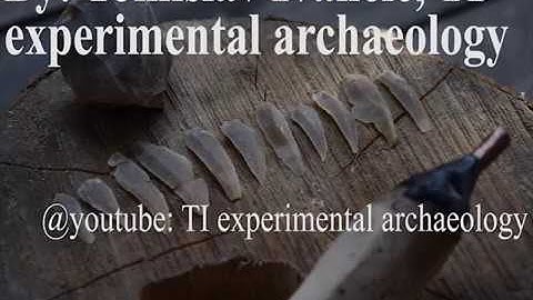 Flint blades production by pressure