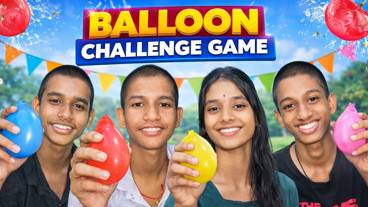 Balloon Challenge Game 🎈 | Funny Challenge with Sisters & Brothers | Must Watch