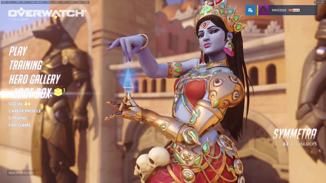 gold lootbox in overwatch