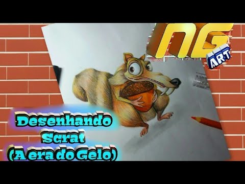 Desenhando Scrat (A era do gelo) // NG art speed drawing