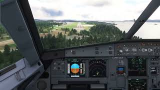 Enbr Flesland, Bergen Beginner Landing A321 Sas