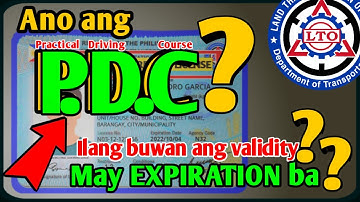 May EXPIRATION ba ang PRACTICAL DRIVING COURSE Certificate (PDC)? -  Ano ang PDC at para saan ito?