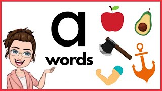 WORDS THAT START WITH Aa | 'a' Words | Phonics | Initial Sounds | short a sound | LEARN LETTER Aa