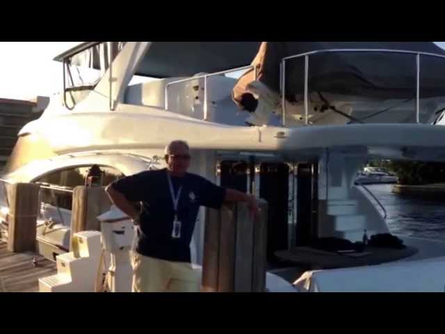 Hatteras 64' Owner Reviews Yacht Controller Wireless Docking System  ||  The Yacht Group