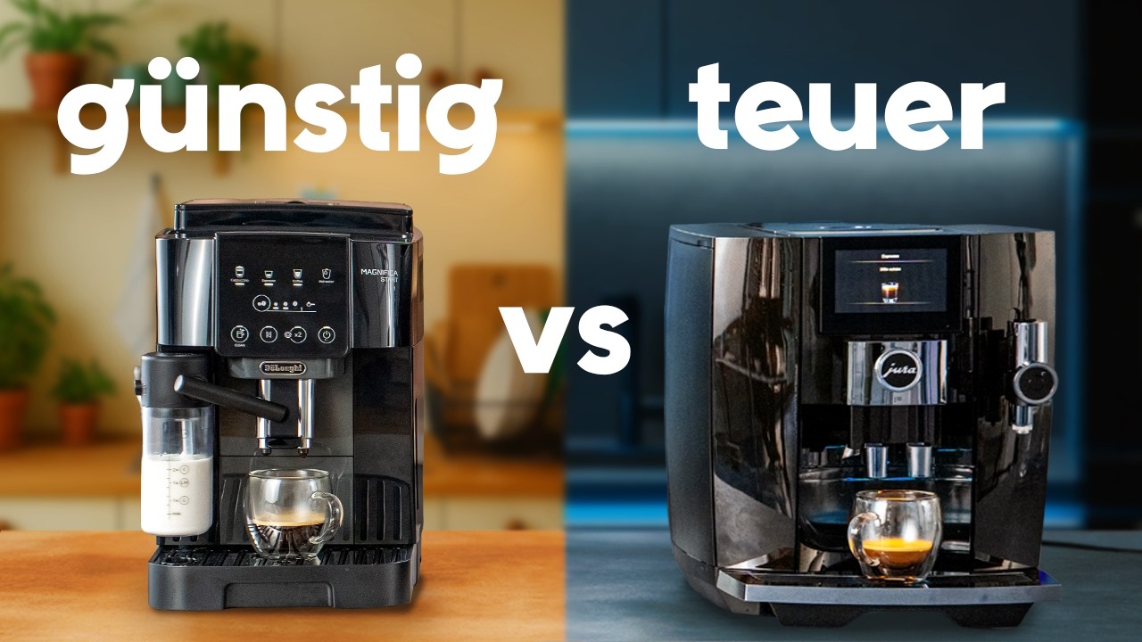 Einsteiger vs. Luxus-Kaffeevollautomat - Wo ist der Unterschied?