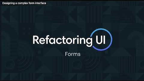 Refactoring UI - Complete Package