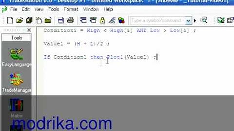 Video Tutorial of TradeStation EasyLanguage
