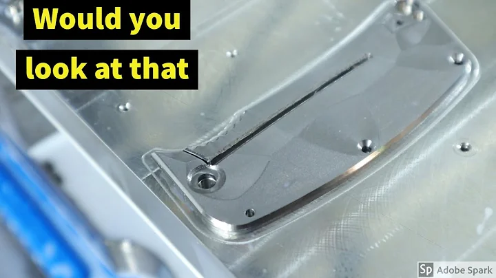 CNC folding knife build - First time cutting the frames