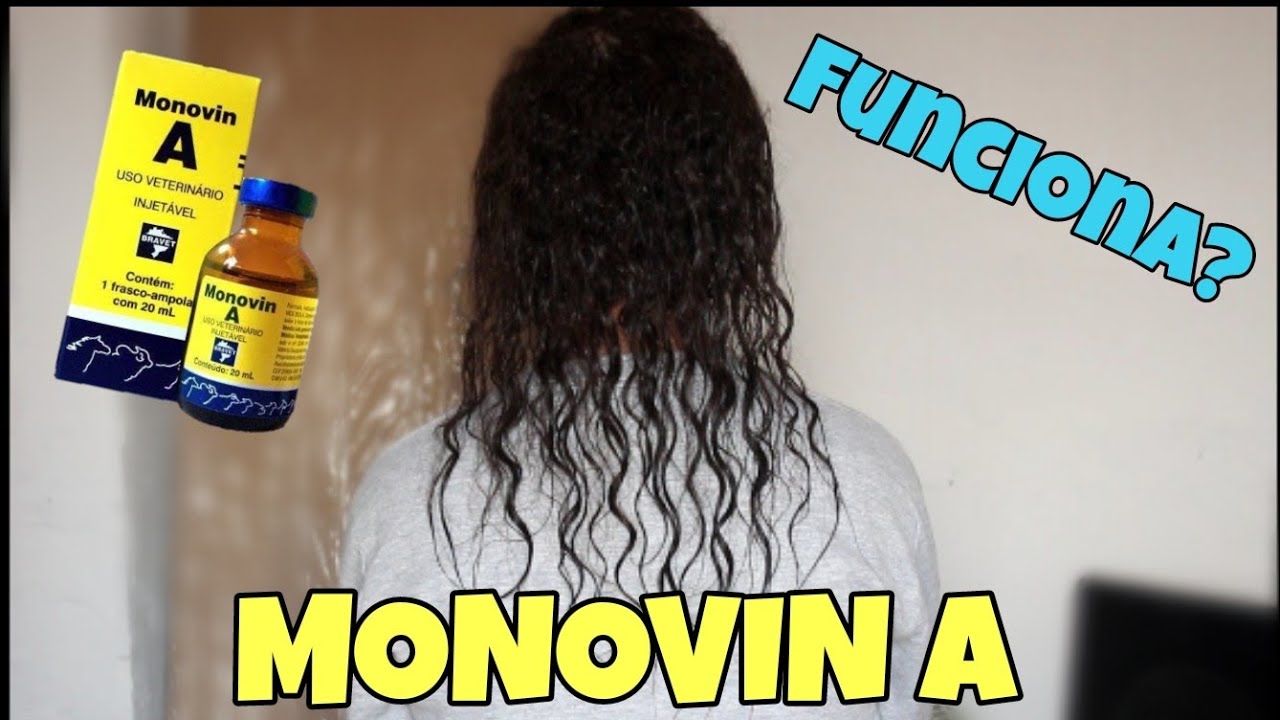 MONOVIN A no cabelo - 1° SEMANA USANDO SHAMPOO BOMBA DE MONOVIN A - YouTube
