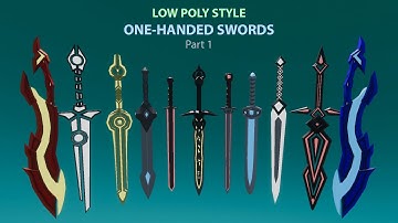 Unity - Low Poly Style 1H Swords Part 1