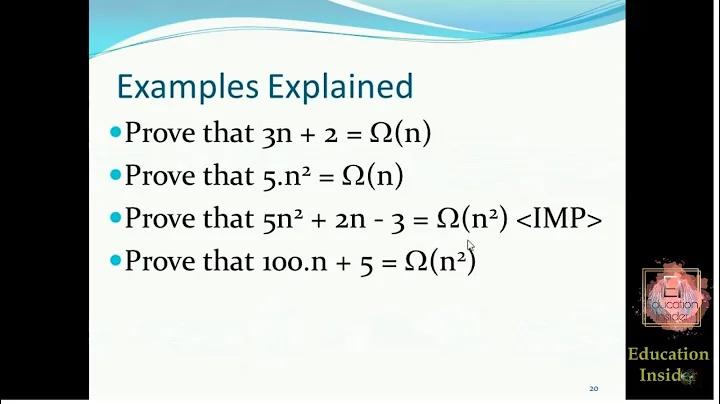 BIG Omega Notation - Examples || Part 3