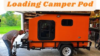 Installing DIY Squaredrop Camper Pod onto Utility Trailer by Living Our American Dream 1,245 views 7 months ago 11 minutes, 30 seconds