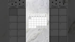 Black and White Chic Polka Dot 2026 Calendar ⚫🤍#polkadot #youtubeshorts #digitalcalendar #trending
