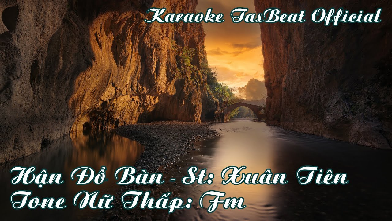 Karaoke Hận Đồ Bàn - Tone Nữ Thấp | TAS BEAT