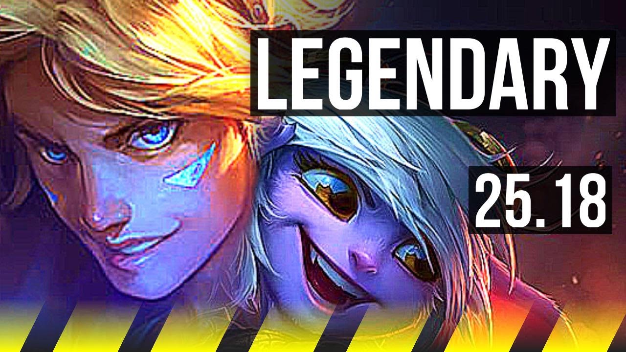 EZREAL & Karma vs TRISTANA & Pyke (ADC) | 9/0/6, Legendary | KR Master | 25.18