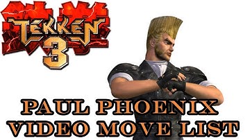 Tekken 3 - Paul Phoenix Move List