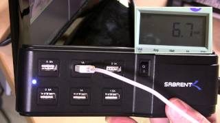 Sabrent 6-Port Family-Sized Wall Charger Multi Port USB Charger AX-USB6
